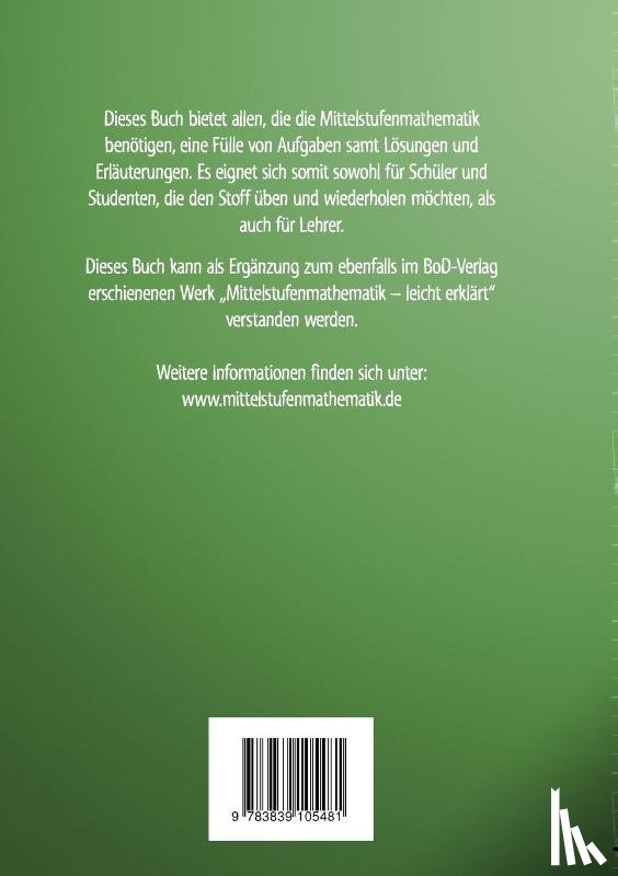 Homann, Reimund - Aufgabensammlung zur Mittelstufenmathematik