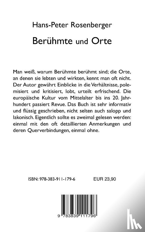 Rosenberger, Hans-Peter - Beruhmte und Orte