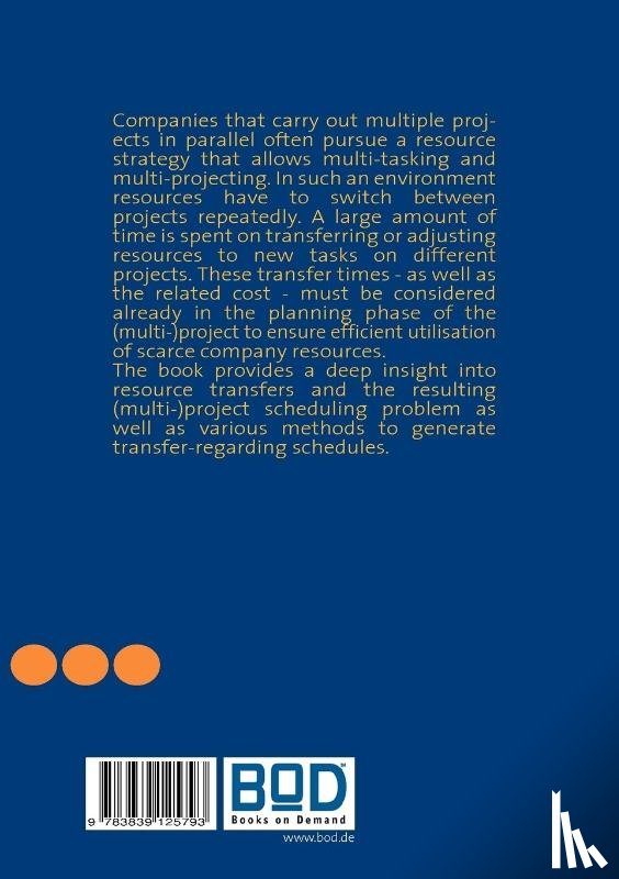 Kruger, Doreen - Multi-project scheduling with resource transfers