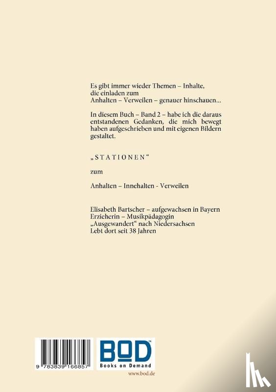 Bartscher, Elisabeth - Stationen