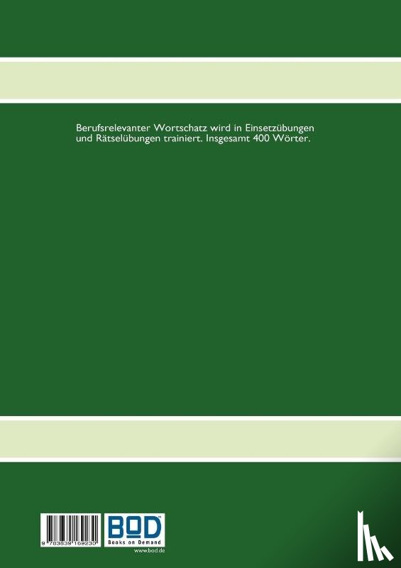 Darrah, Gisela - Berufswortschatz von A bis Z fur Deutsch als Zweitsprache