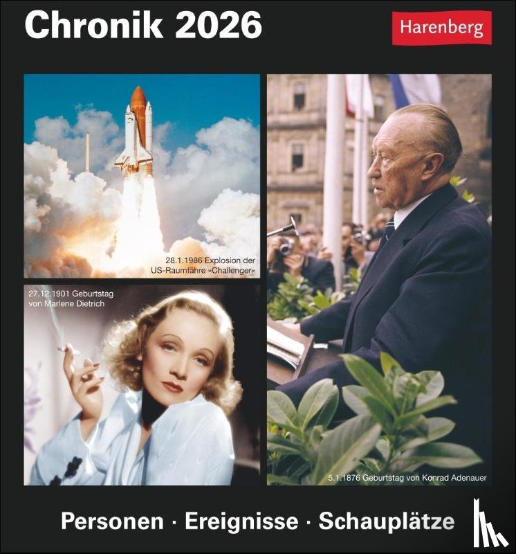 Budde, Berthold - Chronik Tagesabreißkalender 2026 - Kulturkalender - Personen, Ereignisse, Schauplätze