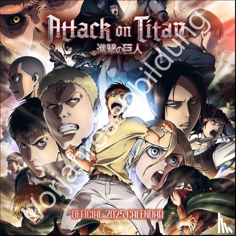  - Attack on Titan Broschurkalender 2026