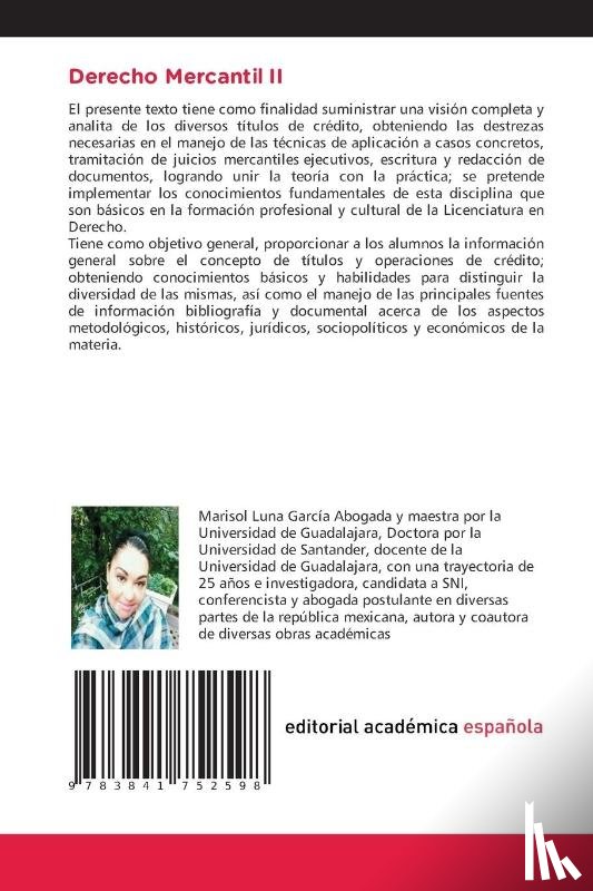 Luna Garcia, Marisol - Derecho Mercantil II
