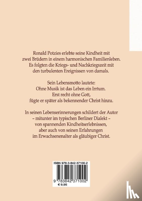 Potzies, Ronald - Ick bin een Berliner, da kieckste, wa?
