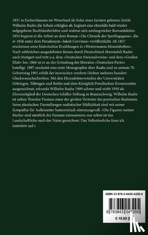 Wilhelm Raabe - Holunderblute / Das letzte Recht