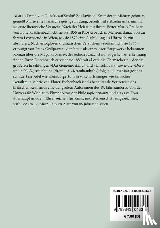 Marie Von Ebner-Eschenbach - Krambambuli / Der Kreisphysikus