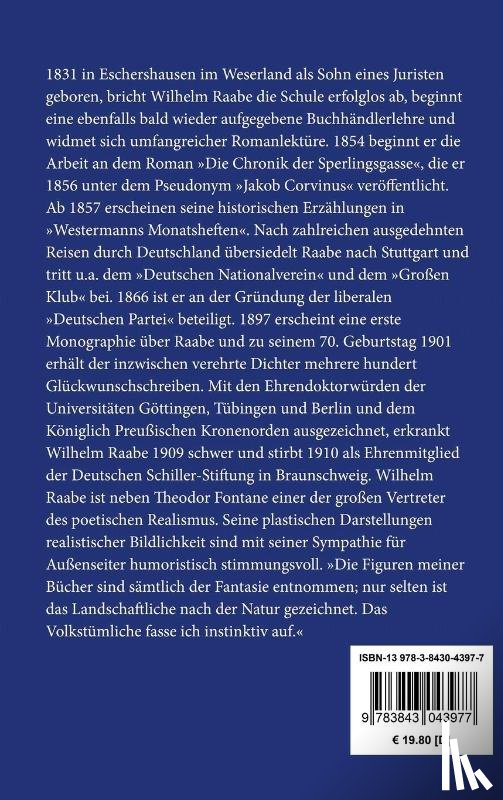 Raabe, Wilhelm - Meister Autor