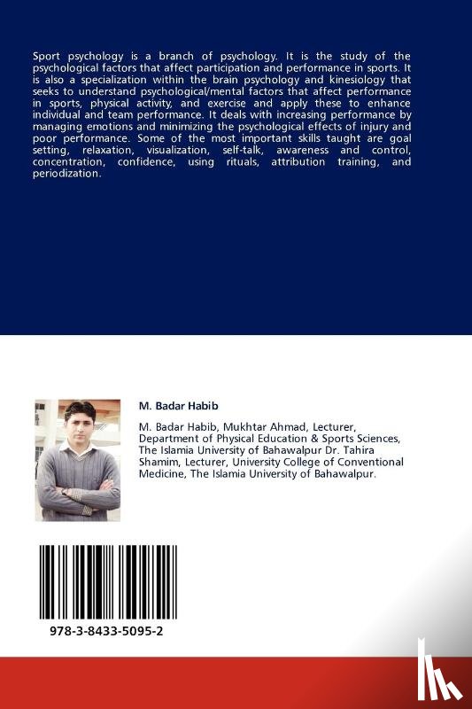 Habib, M Badar, Ahmad, Mukhtar, Shamim, Dr Tahira - Sports Psychology