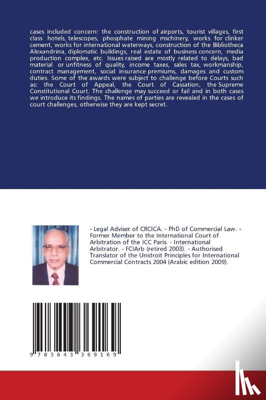 Ismail Alam-Eldin, Mohi-Eldin - Construction Arbitral Awards Rendered Under the Auspices of Crcica