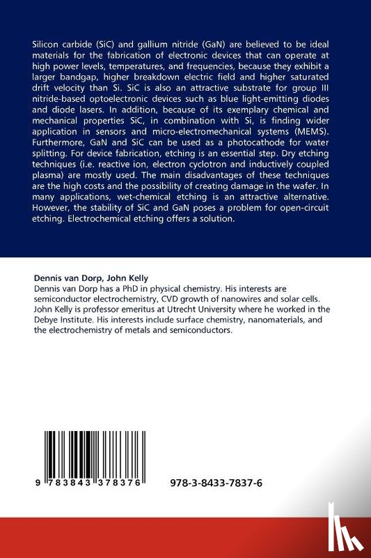 Van Dorp, Dennis, Kelly, Fellow John (University of Edinburgh UK) - Etching of Wide-Bandgap Chemically Resistant Semiconductors