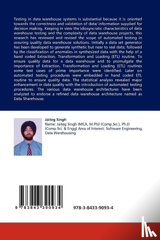 Singh, Jaiteg - Understanding Etl and Data Warehousing