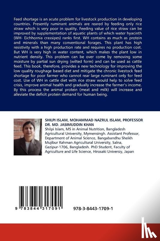 Islam, Shilpi, Nazrul Islam, Mohammad, MD Jasimuddin Khan, Dr Professor - Aquatic plants as cattle feed with special reference to water hyacinth