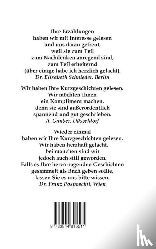 Vytrisal, Franz Ludwig - 36 Kurzgeschichten