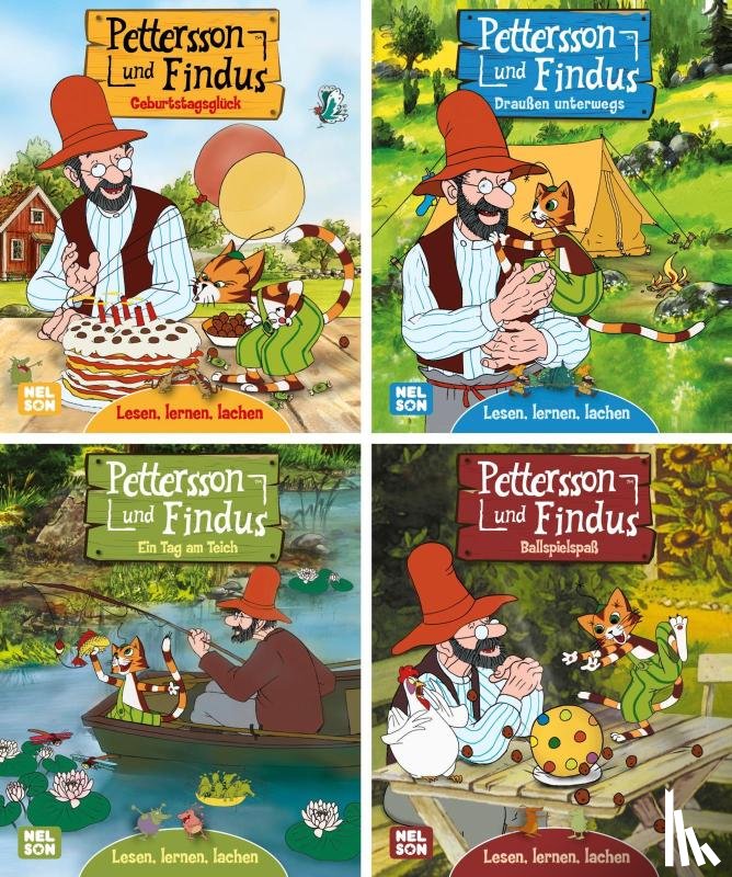  - Nelson Mini-Bücher: Pettersson und Findus 1-4