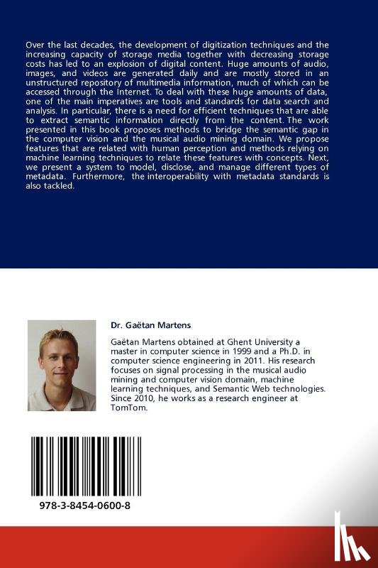 Martens, Dr Gaetan - Extraction and Representation of Semantic Information in Digital Media
