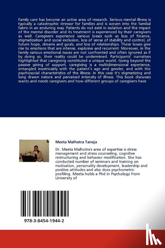 Malhotra Taneja, Meeta - Family Response to Mental Illness