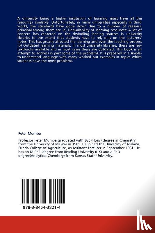Mumba, Peter - Useful Principles in Chemistry for Agriculture and Nursing Students