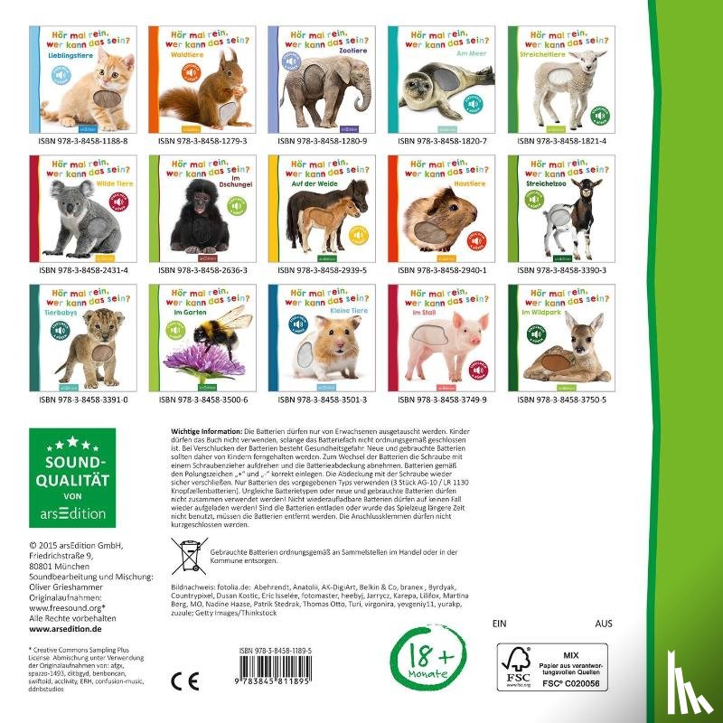  - Hör mal rein, wer kann das sein? Bauernhoftiere