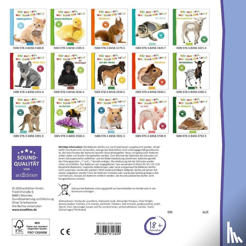  - Hör mal rein, wer kann das sein? - Zootiere