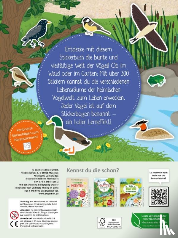  - Naturforscher-Kids - Stickerheft Vögel