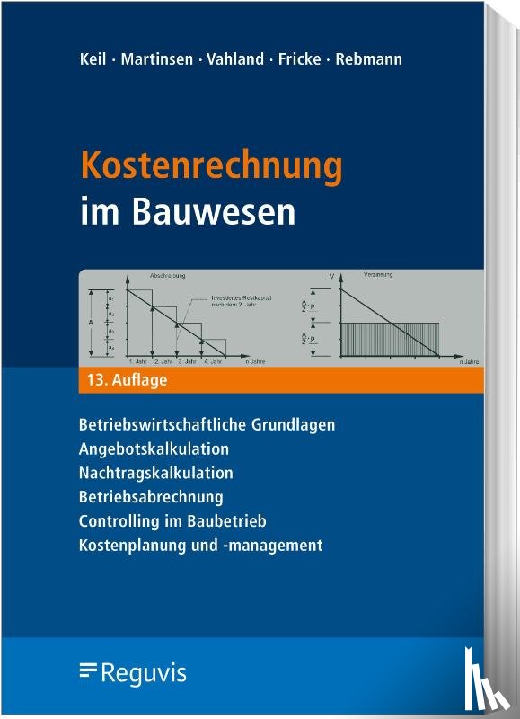 Keil, Wolfram, Martinsen, Ulfert, Vahland, Rainer, Fricke, Jörg G. - Kostenrechnung im Bauwesen