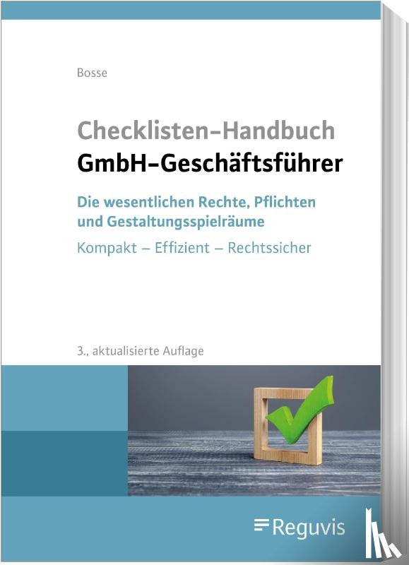 Bosse, Christian - Checklisten Handbuch GmbH-Geschäftsführer