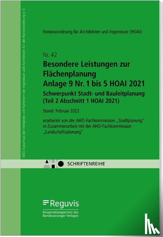  - Besondere Leistungen zur Flächenplanung - Anlage 9 Nr. 1 bis 5 HOAI 2021 - Schwerpunkt Stadt- und Bauleitplanung (Teil 2 Abschnitt 1 HOAI 2021)
