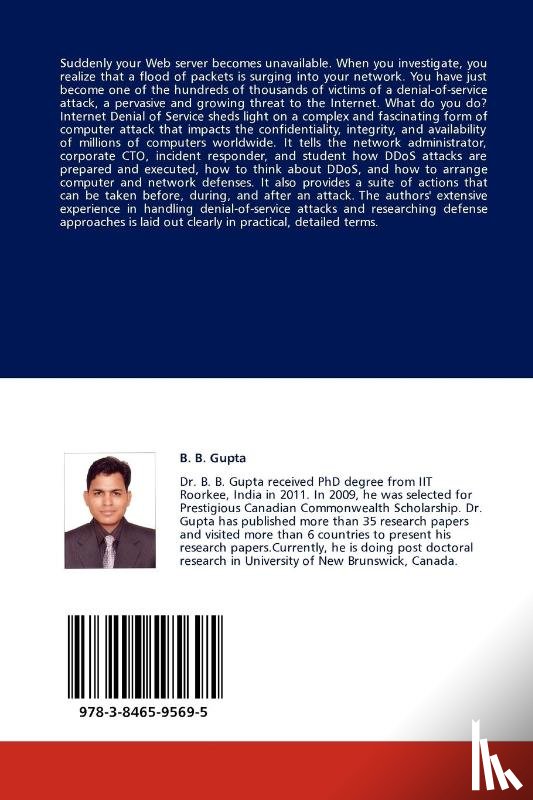 Gupta, B B (National Institute of Technology India) - An Introduction to DDoS Attacks and Defense Mechanisms