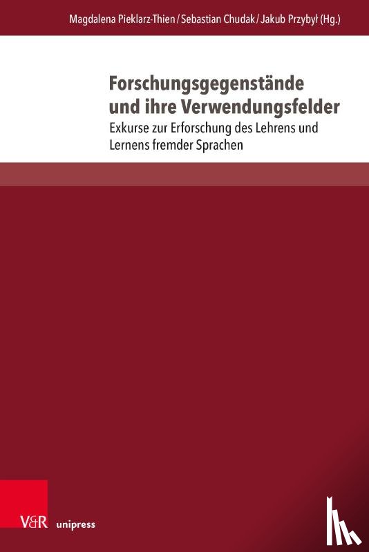  - Forschungsgegenstande und ihre Verwendungsfelder