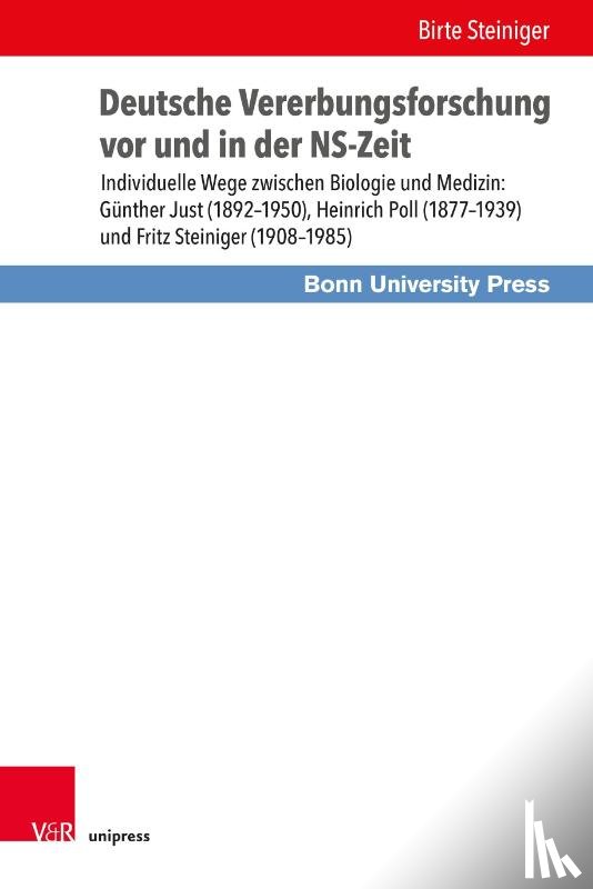 Steiniger, Birte - Deutsche Vererbungsforschung vor und in der NS-Zeit