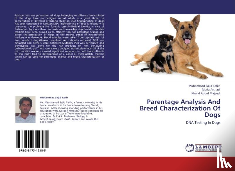 Sajid Tahir, Muhammad, Arshad, Maria, Abdul Majeed, Khalid - Parentage Analysis And Breed Characterization Of Dogs