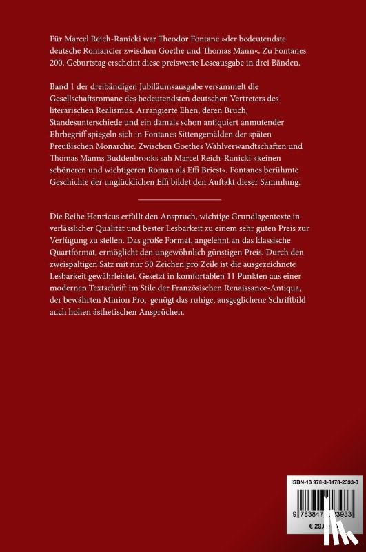 Fontane, Theodor - Gesellschaftsromane und Sittengeschichten