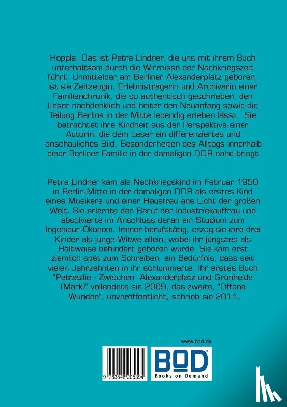 Lindner, Petra - Petrasilie - Zwischen Berliner Alexanderplatz und Grunheide (Mark)