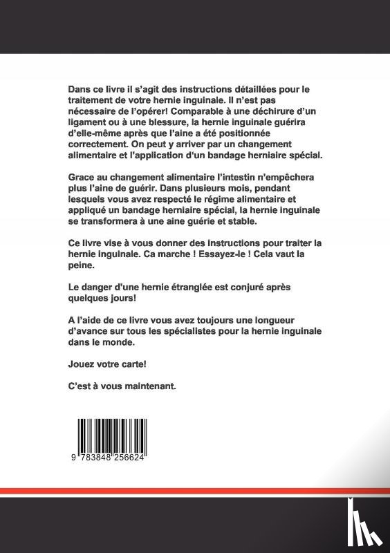 Bachmeyer, Carsten - Traitement d'une Hernie Inguinale Sans Operation!