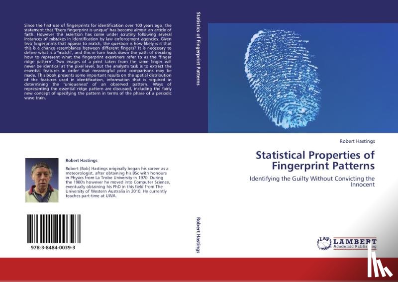 Hastings, Robert - Statistical Properties of Fingerprint Patterns
