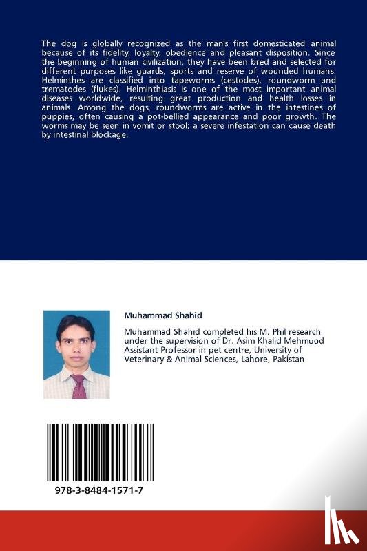 Shahid, Dr Muhammad, Khalid Mahmood, Asim, Khan, Jawaria Ali - Prevalence of Cestodes in Dogs