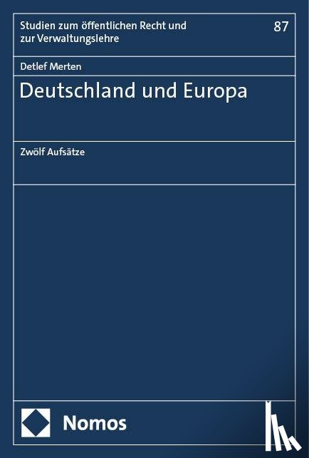 Merten, Detlef - Deutschland und Europa