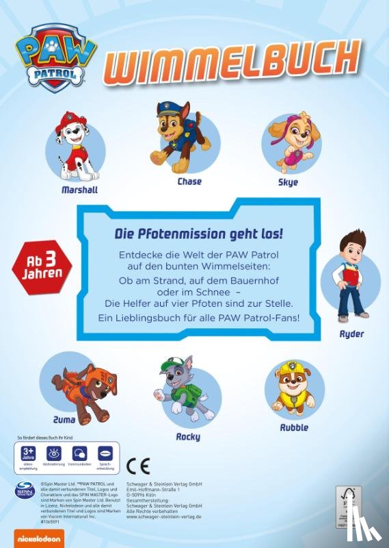  - PAW Patrol Wimmelbuch. Mit Rätselspaß. Für Kinder ab 3 Jahren