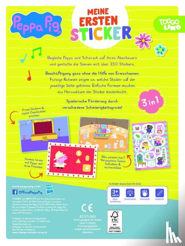 Schwager & Steinlein Verlag - Peppa Pig - Meine ersten Sticker