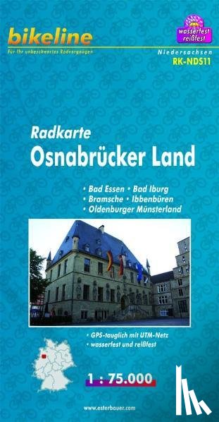  - Bikeline Radkarte Deutschland Osnabrück und Umgebung 1 : 75 000