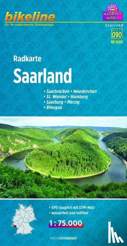  - Bikeline Radkarte Deutschland Saarland 1 : 75 000