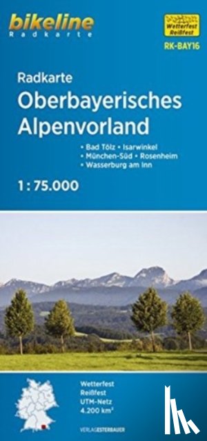  - Bikeline Radkarte Oberbayerisches Alpenvorland 1 : 75 000
