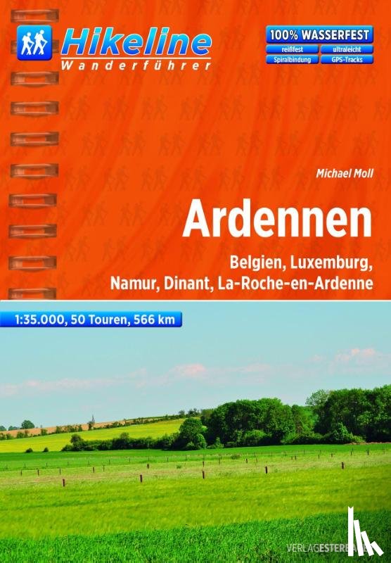  - Hikeline Wanderführer Ardennen 1 : 35 000