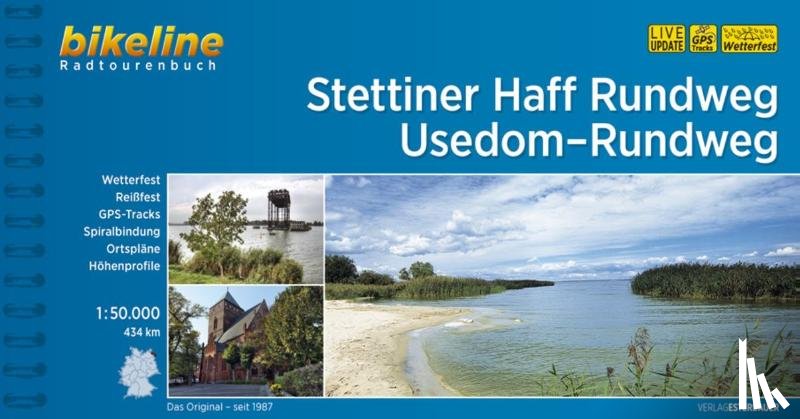 - Bikeline Radtourenbuch Stettiner Haff Rundweg . Usedom-Rundweg