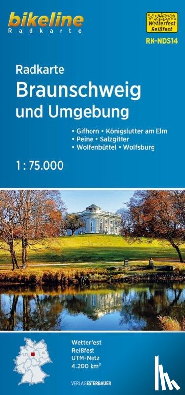  - Radkarte Braunschweig und Umgebung 1 : 75.000