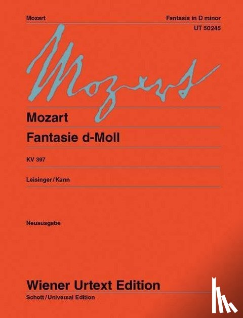 Mozart, Wolfgang Amadeus - Fantasie d-Moll