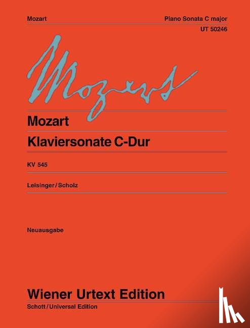 Mozart, Wolfgang Amadeus - Klaviersonate "Sonata facile" C-Dur