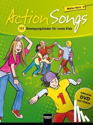 Kern, Walter - Action Songs. Paket (Liederbuch inkl. DVD + 2 Audio-CDs)