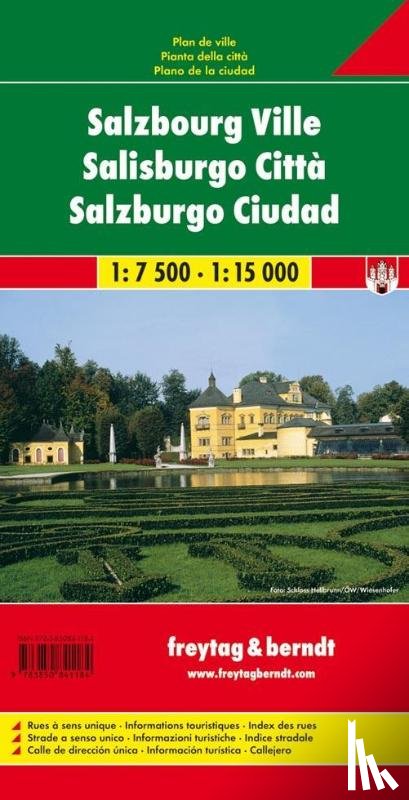 Freytag - Salzburg City City Map 1:7 500 - 1:15 000